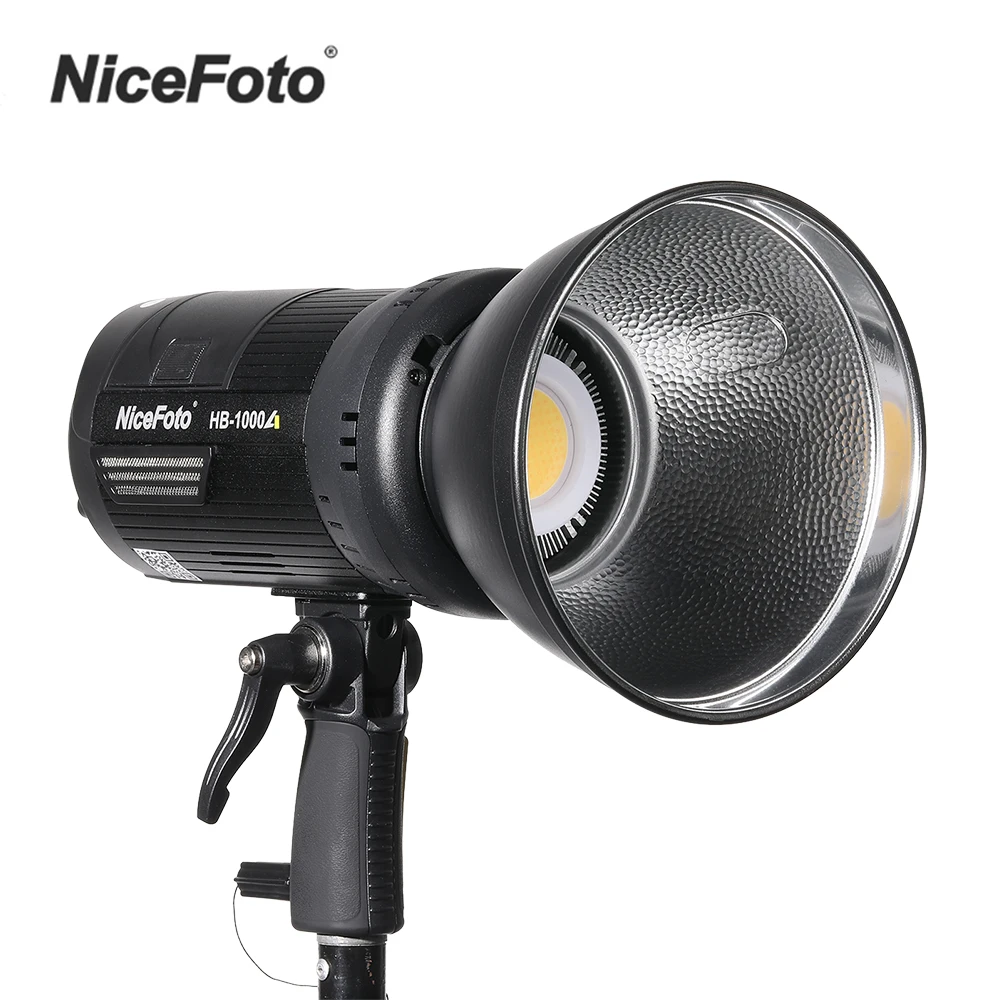 NiceFoto HB 1000A светодиодный видео светильник 100 Вт заполнить 3200K 6500K двухцветная лампа