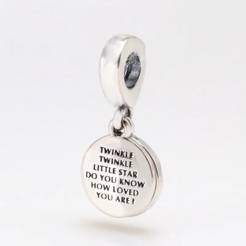 

2020 New 925 Sterling Silver Creative White Stork And Shining Star Pendant Fit Pandora Women Bracelet & Necklace Diy Jewelry