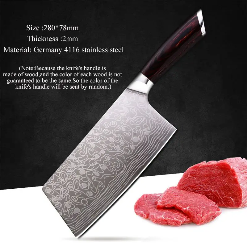 Type3 Timhome разделочный нож из нержавеющей стали, кухонный нож, мясник, мясник, кухонные инструменты, китайский нож - Цвет: Type3