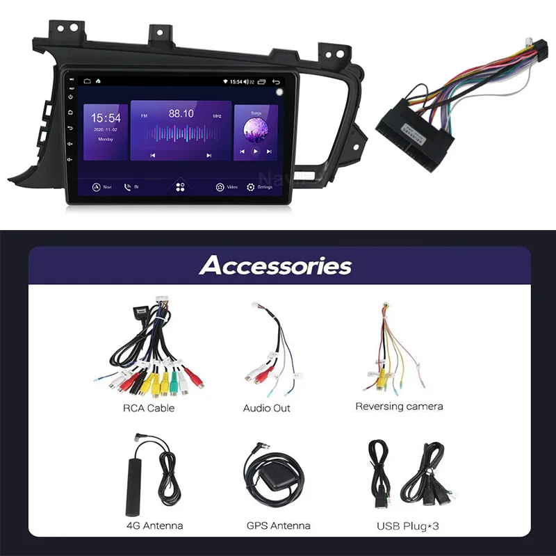 NaviFly Новинка 6 ГБ + 128 DSP QLED 1280*720 Carplay Android многофункциональная автомобильная