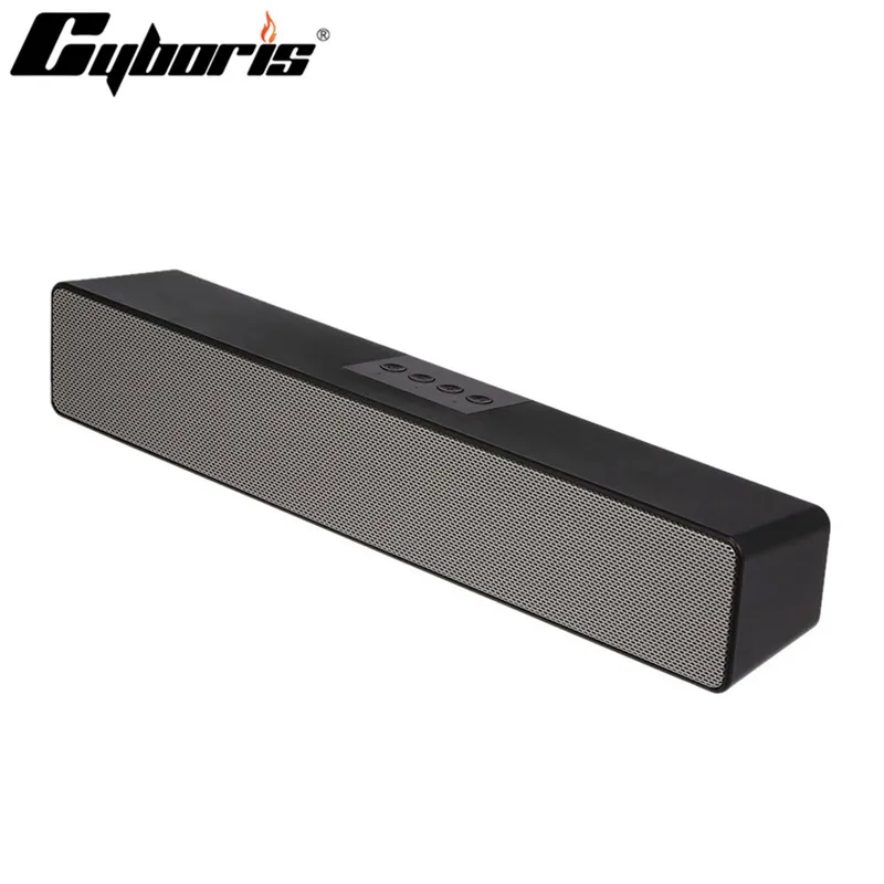 Беспроводной Bluetooth Сабвуфер Cyboris 1200 мАч 10 Вт поддержка TF/USB/Aux/микрофона|Саундбары|