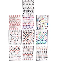 playing cards nail stickers a variety of nail stickers art decals adhesive accessories nail stickers 10pcs