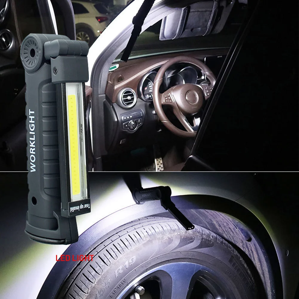 

Flashlight Outdoor Recharge Camping UV Multifunctional Bright With Hook Magnet Portable Lighting