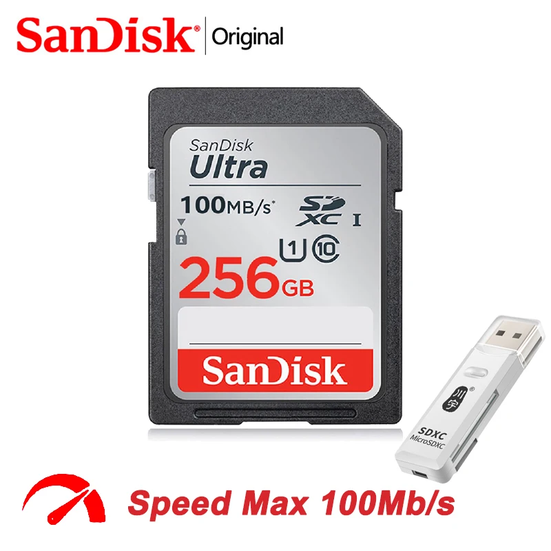 

Original SanDisk Ultra SD Card 64GB SDXC SDHC SD 128GB 32GB Class10 Flash Memory Card 256GB 16GB CD Cards 4K SDHC For Camera