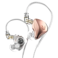 kz zex 1 electrostatic 1 dynamic in ear monitor earphone earplugs detachable cable headphone noice cancelling sport game headset