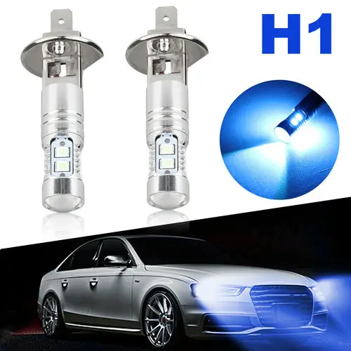 

2X 8000K H1 100W HIGH POWER CREE SMD LED HEADLIGHT HIGH LOW BEAM FOG LIGHT BULBS DC 12V