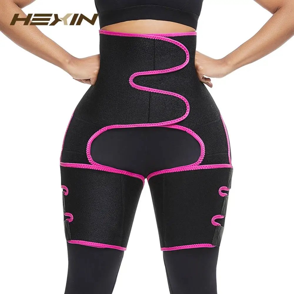 Неопреновый тонкий триммер HEXIN для ног утягивающий пояс похудения тренировочная