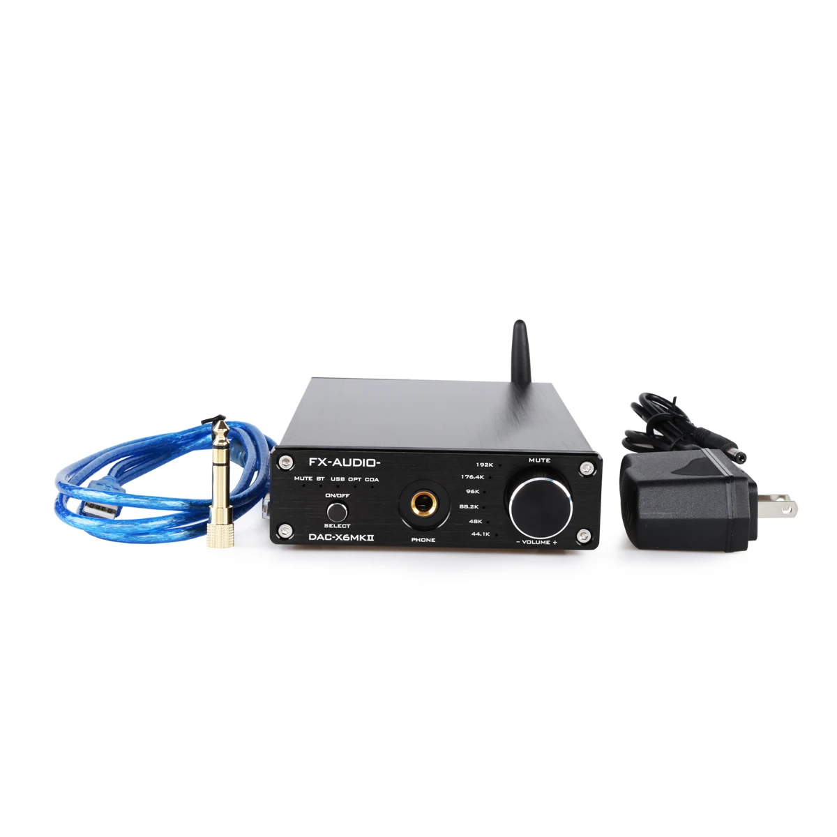 

2021 FX-AUDIO DAC-X6MKII HI-FI Bluetooth audio DAC/AMP amplifier ESS9018 chip supports USB/coaxial/optical input AC110/220V