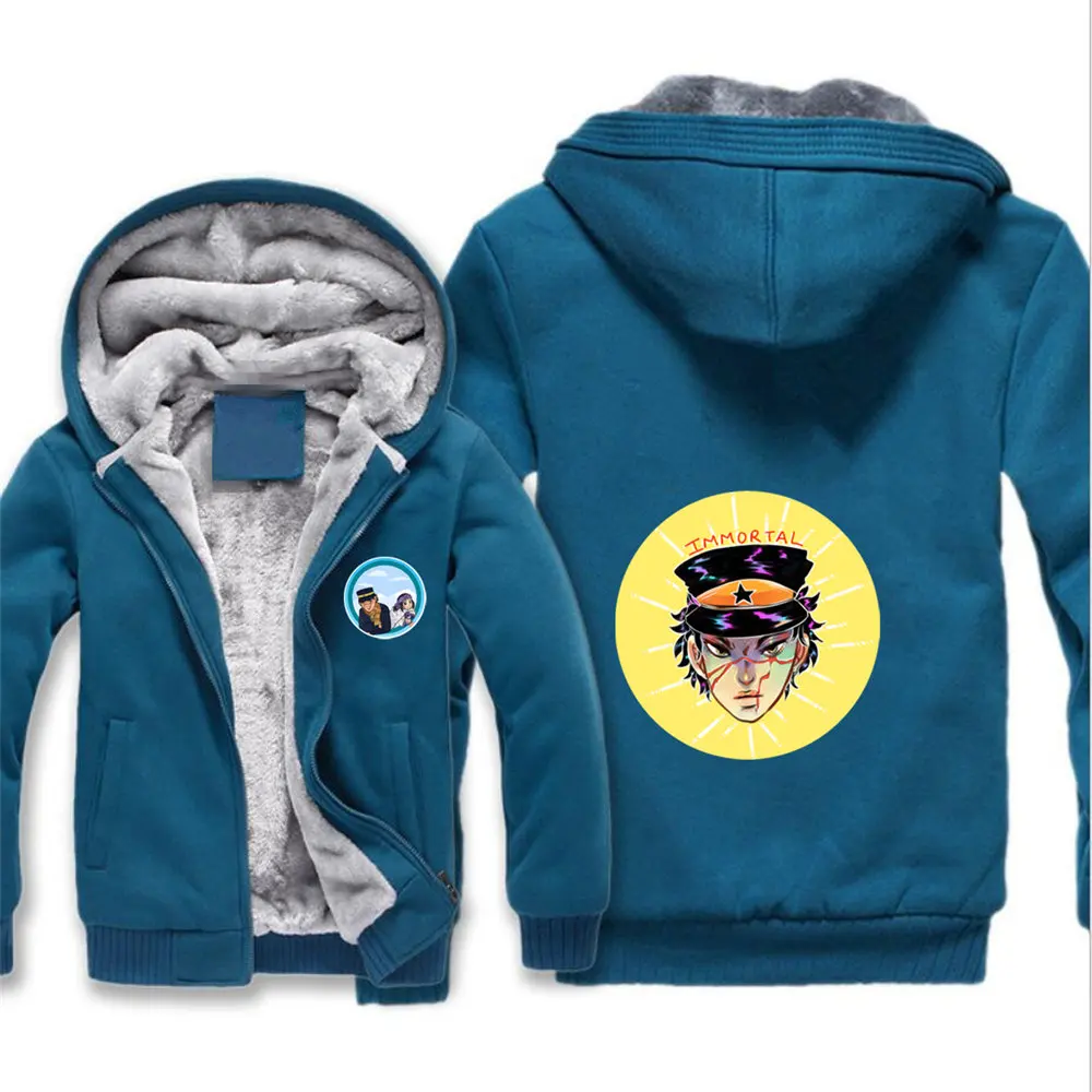 

Japan anime Golden Kamuy Hoodie men Winter jacket cotton Coats Jackets Men Cardigan Sweatshirt