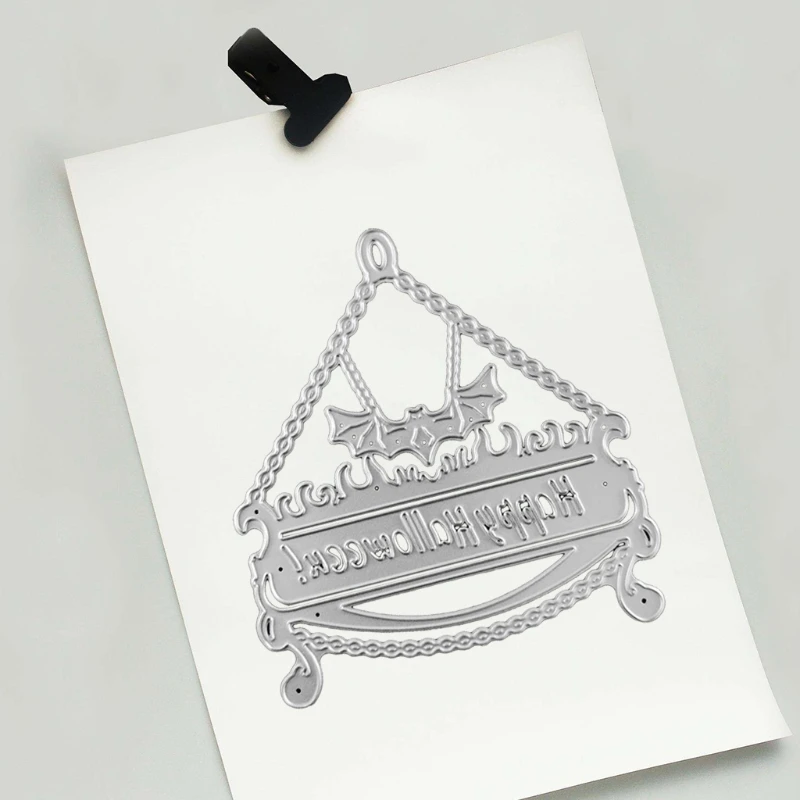 

Halloween Door Hanger Bat Shaped Carbon Steel Cutting Dies DIY Scrapbooking