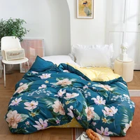 qianting new product 1pc 100cotton pastoral style flowers colorful printed duvet cover