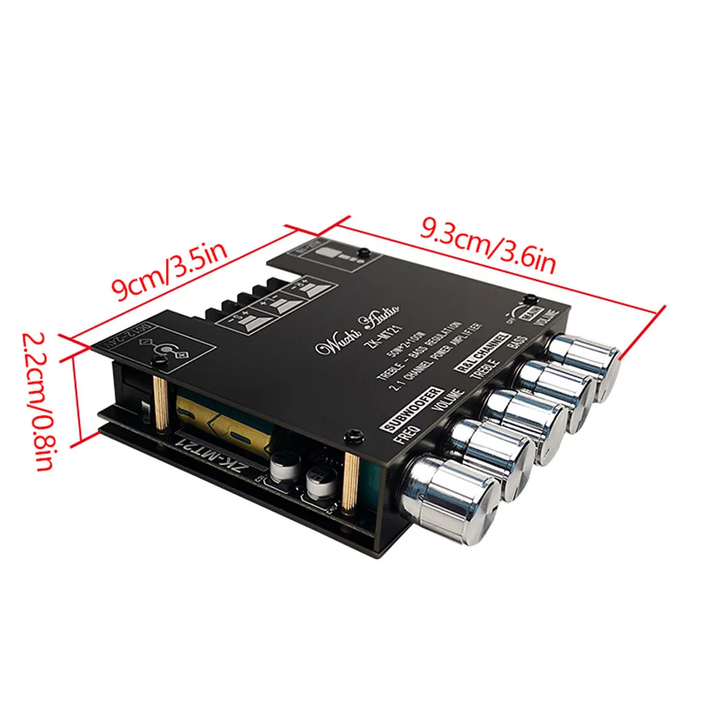 ZK-MT21 TPA3116 2 1 канальный Bluetooth 5 0 панель усилителя сабвуфера 50 Вт x2 + 100 Мощный аудио