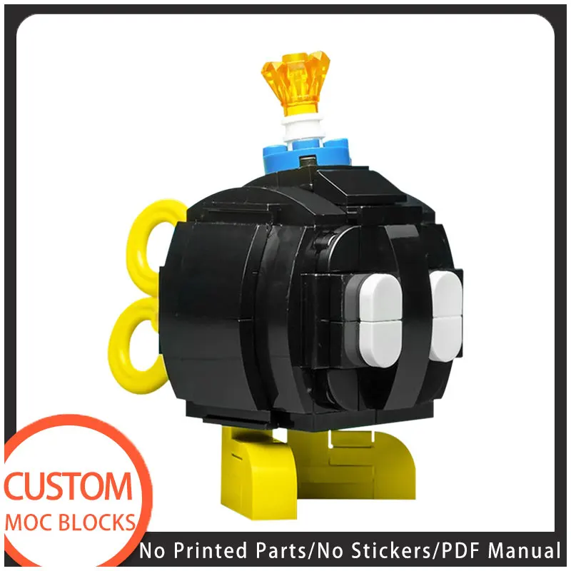 

Bob-omb Brickheadz Anime Figure Building Block Bricks BuildMoc Model Diy Toys Kids Children Educational Birthday Gifts 94PCS