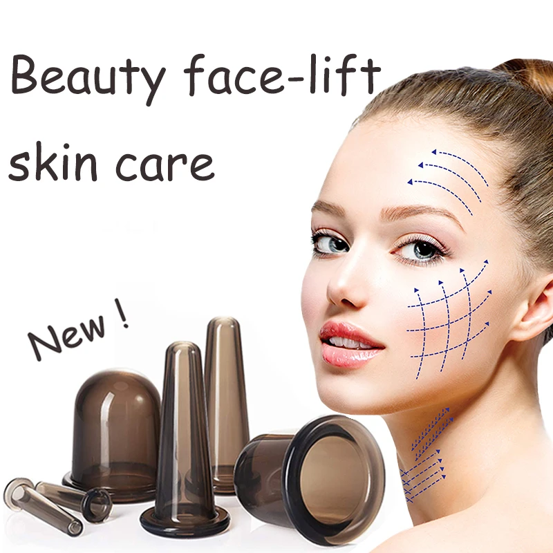 

Cupping Facial Silicone Anti Cellulite Cup Massage for Face Vacuum Massage Cupping Set Silicone Cups Jar Vacuum Cupping Cans
