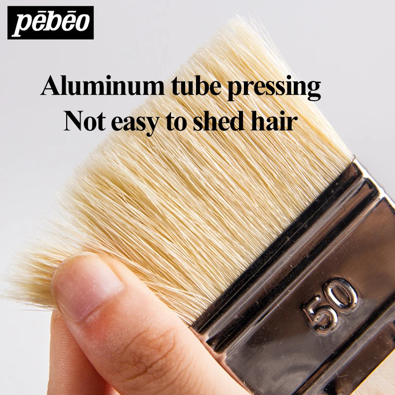 Pebeo Nylon/Bristle Scrubber/Board/Wall Brush 2/3pcs Gouache/Watercolor/Acrylic/Oil painting/Chinese Painting for Coloring | Канцтовары