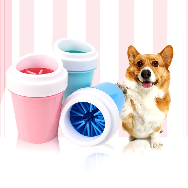 Приспособление для очистки лап собак мягкие силиконовые расчески портативная