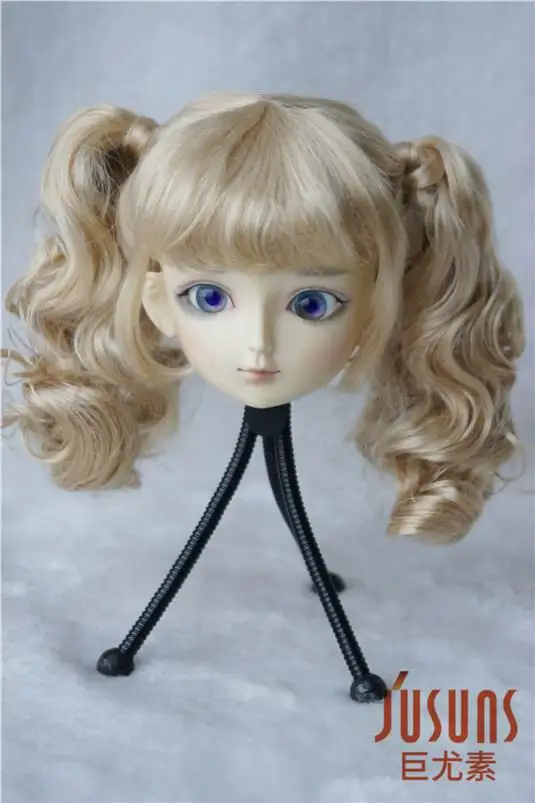 JD308 1/6 1/4 1/3 двойные вьющиеся парики BJD для размера 6 7 дюймов 8 9 модные синтетические