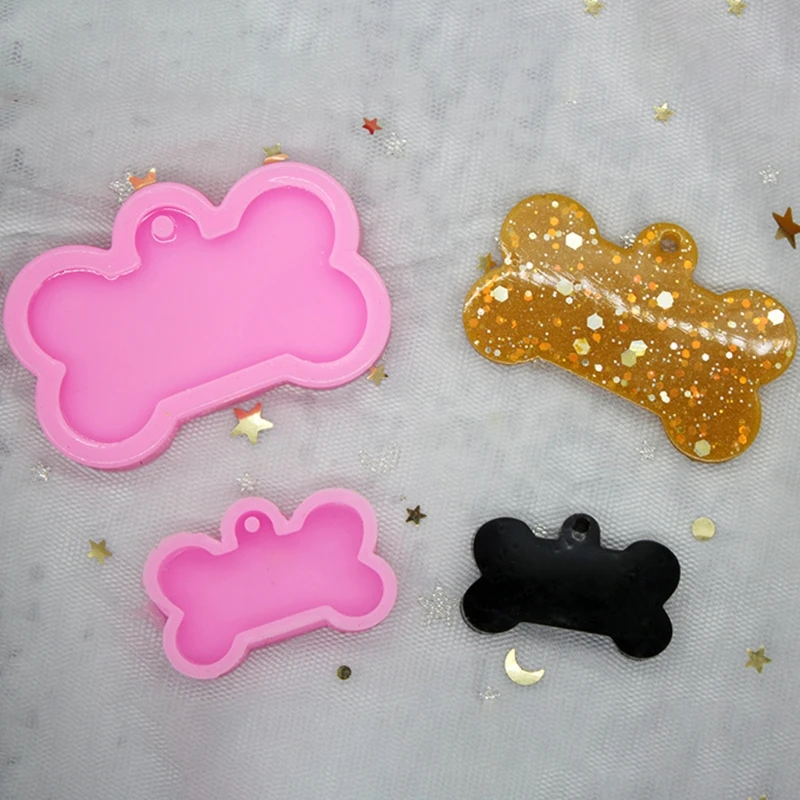 

6 Styles Round Pet Listed Pendants Keychain Epoxy Resin Mold Key Chain Earrings Silicone Mould DIY Crafts Jewelry Necklace C7AE