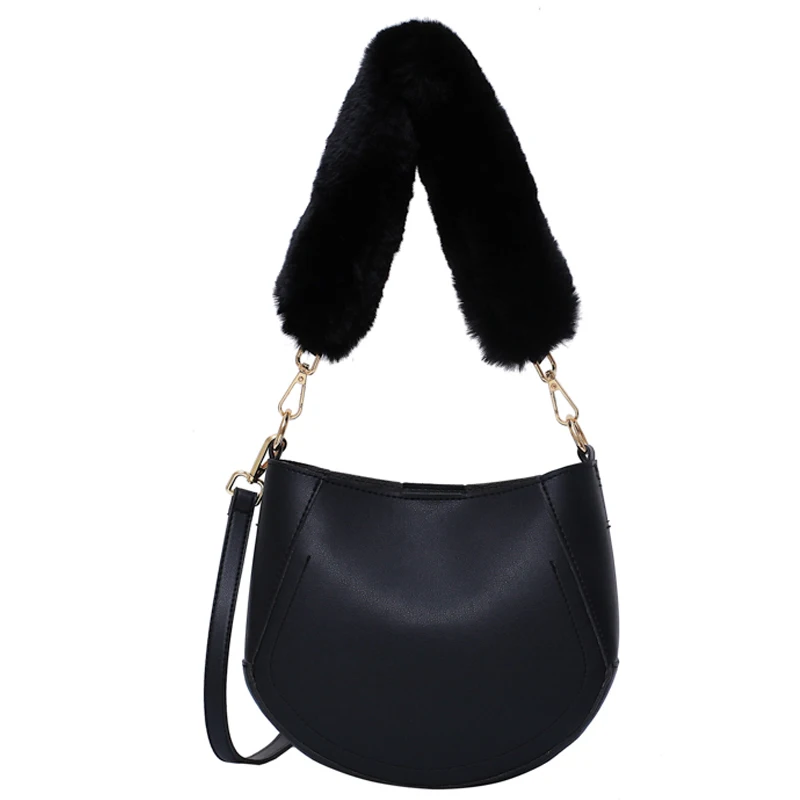 Зимняя модная новая качественная женская дизайнерская сумка из искусственной