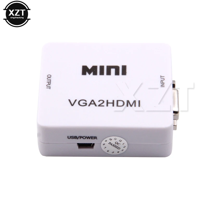 Мини 1080P VGA в HDMI адаптер конвертер разъем с 1080p Аудио для ПК ноутбука HDTV проектор VGA2HDMI