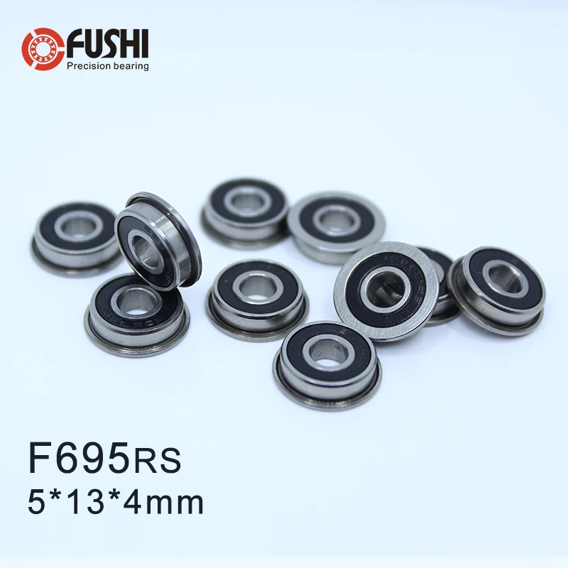 F695-2RS подшипник 5*13*4 мм(10 шт) ABEC-1 шарикоподшипник F695 RS шариковые подшипники F695RS для VORON Мебиуса 2/3 3D-принтеры