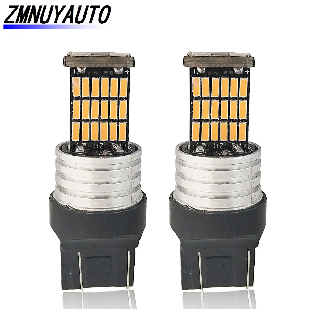 2 шт. Автомобильные светодиодные лампы W21/5W 7443 T20 s 45SMD 4014 12 В|Сигнальная лампа| |
