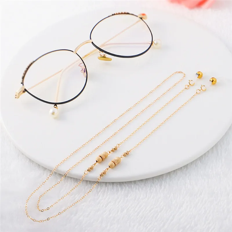 

Цепочка для очков, 14 карат, Золотая Тыква, красная цепочка для очков