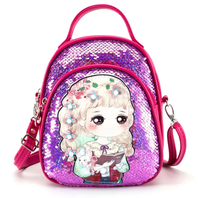 Новинка 2020 популярный детский рюкзак принцессы с блестками для маленьких