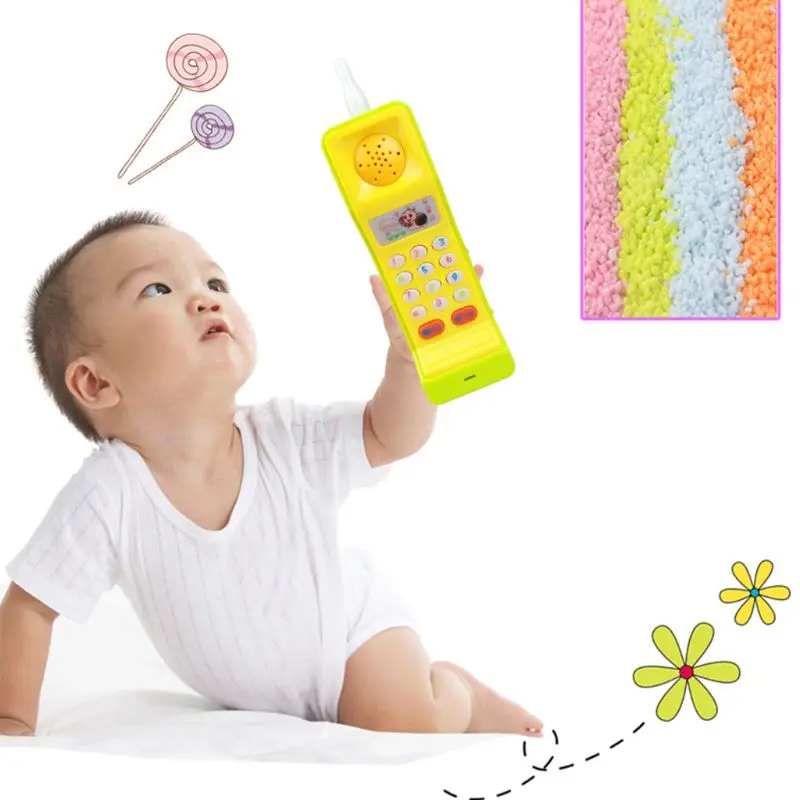 

Title: Lovely Kids Baby Music Songs Sound Toys Cartoon Buttons Handphone Educational Intelligence Developmental Toy
