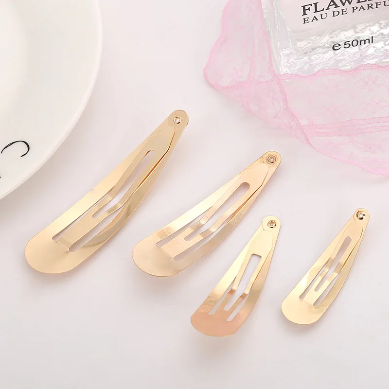 20pcs Simple Metal Hair Clips Gold BB Clip Diy Handmade Girls Headdress Accessories Barette Cheveux Hairpins pinzas para el pelo | Красота и