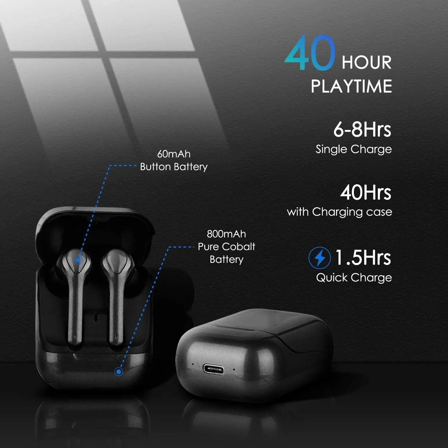 

Wireless headset Bluetooth fast charging set TWS stereo headset in microphone headset stereo 3D cancels serious motion noise