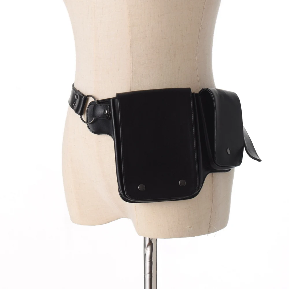 Женская поясная сумка в стиле стимпанк универсальная на пояс праздничная