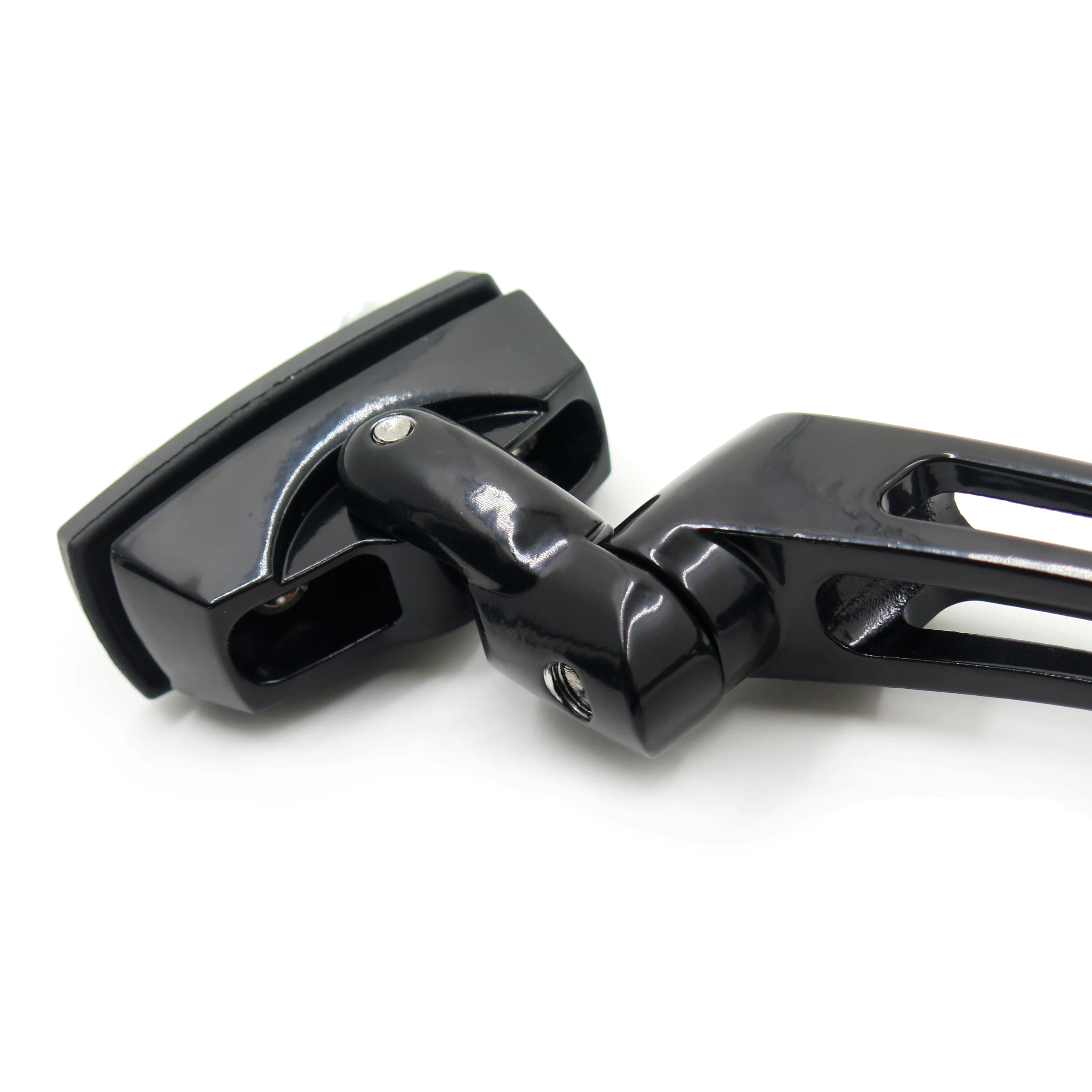 Черные алюминиевые боковые зеркала заднего вида 6 мм с ЧПУ для мотоциклов Yamaha XVS1100