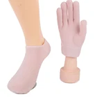 Силиконовые Увлажняющий Спа-гель пятки носки Уход за кожей рук перчатки Отшелушивающий и предотвращая сухость ног омоложения кожи с эластичным голенищем