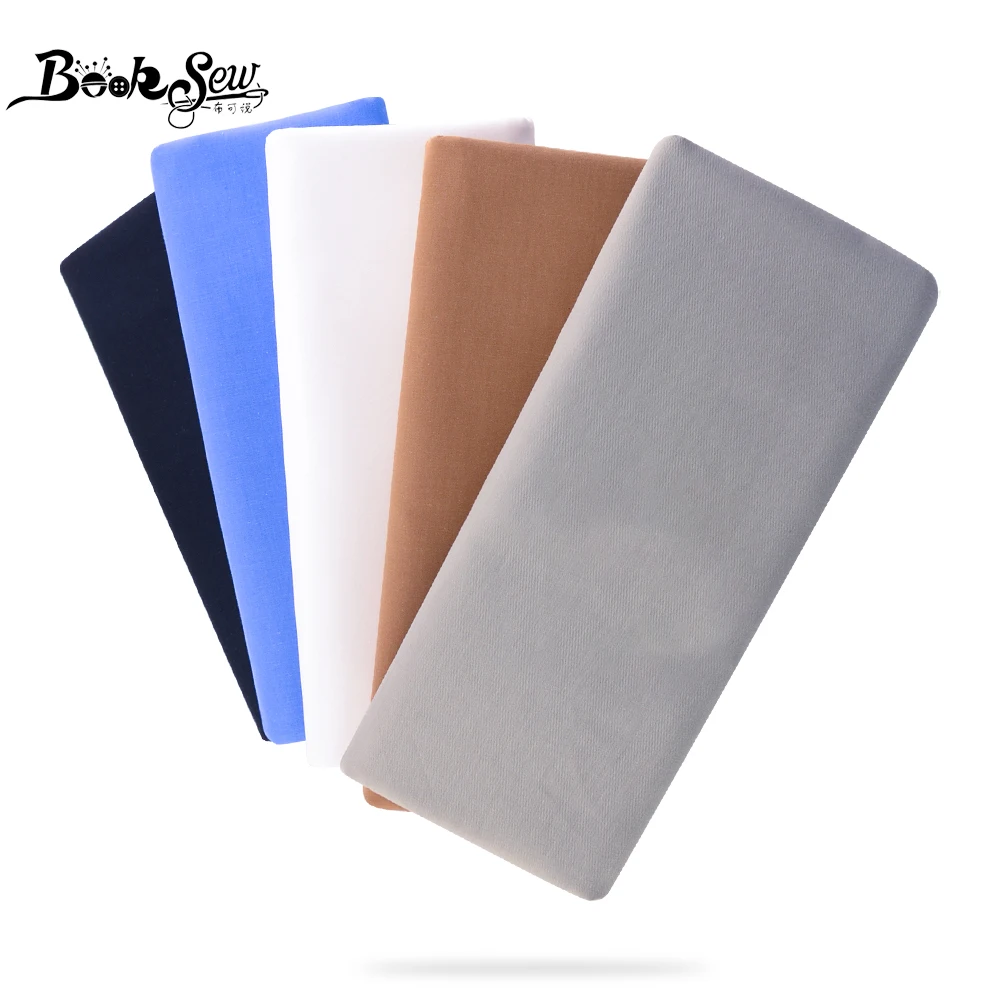 Booksew 100% хлопчатобумажная ткань белого цвета Telas Por Metro домашний текстиль Материал