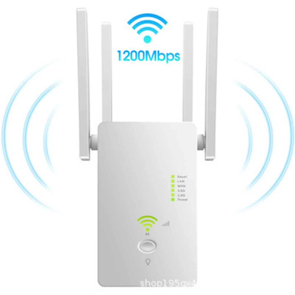 Двухчастотный сетевой ретранслятор беспроводной усилитель сигнала Wi-Fi 1200 м 5G