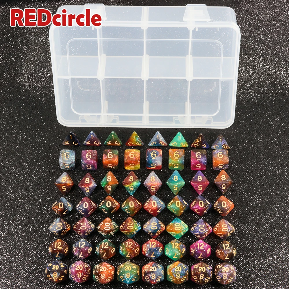 56 шт./коркор. коллекция Вселенная галактика DND кости игры для ролевых игр DnD