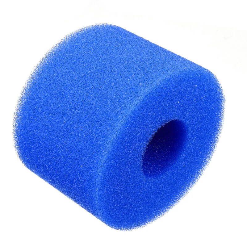 

2pcs Filter Sponge Foam Blue Reusable Paper Box Replacement 10.8*7.3 Cm For Intex Bubble And Jetted Pure-spas
