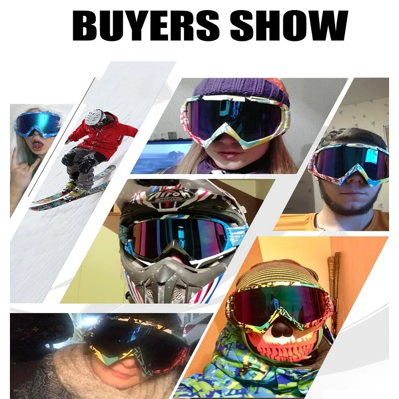 Очки Лыжные для мужчин и женщин UV40 спортивные солнцезащитные с разноцветными