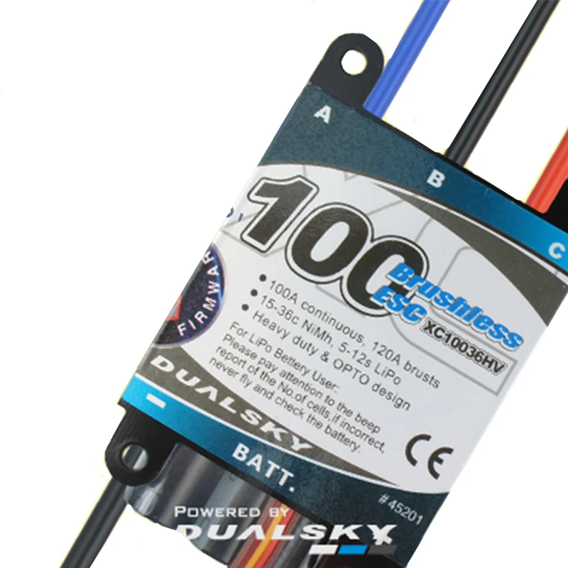 DualSky XC10036HV 100A ECS HV 5 12s lipo для радиоуправляемой модели автомобиля|Детали и