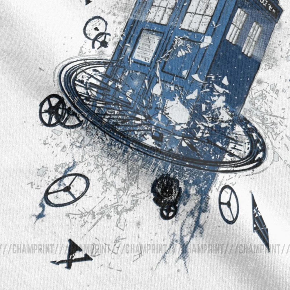 Мужская футболка Breaking The Time новинка футболки с коротким рукавом и круглым вырезом