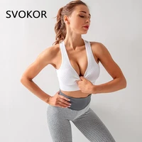 svokor seamless bra sexy openwork running shockproof breathable sports underwear quick drying fitness beauty back shirt