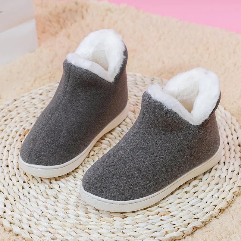 Men's Women's Outside Non-slip Casual Furry Shoe Couples Home Slippers