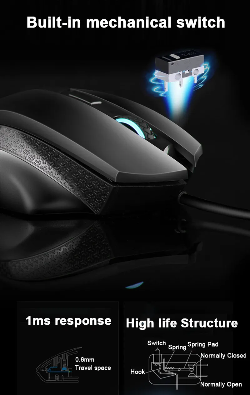 Оригинальная игровая мышь hp G200 Белый/Черный проводной оптический USB 500-4000 dpi 6 Электронная Кнопка спортивные компьютерные мыши