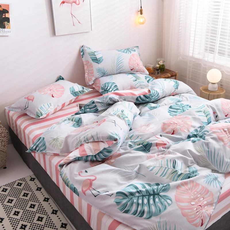 Новинка 2020 весенний Комплект постельного белья пододеяльник с оранжевым