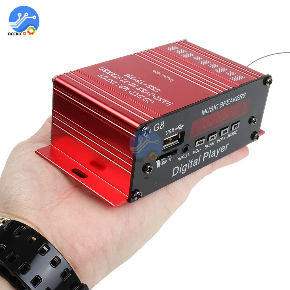 200 Вт 12 в автомобильный аудиоусилитель Bluetooth HIFI Home Стерео FM радио USB AUX TF