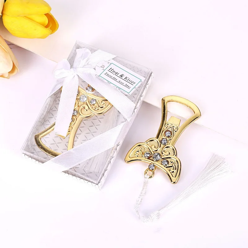 

10 шт./лот золотистый и Серебристый свадебный Сувенирный Открыватель для бутылок с ангелом вечерние с коробкой аксессуары для свадебных укр...