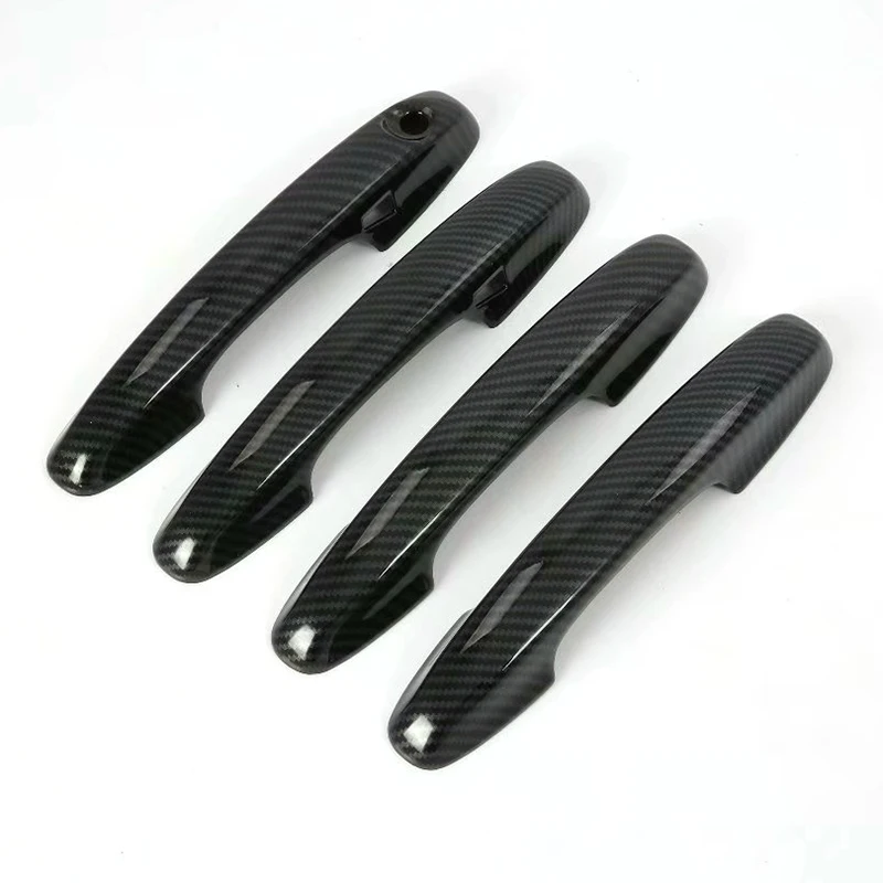 for Ford Focus 2019 2020 Carbon Fiber Color Door Handle Cover Trim Decoration Frame with 2 Smart Hole Car Accessories | Автомобили и
