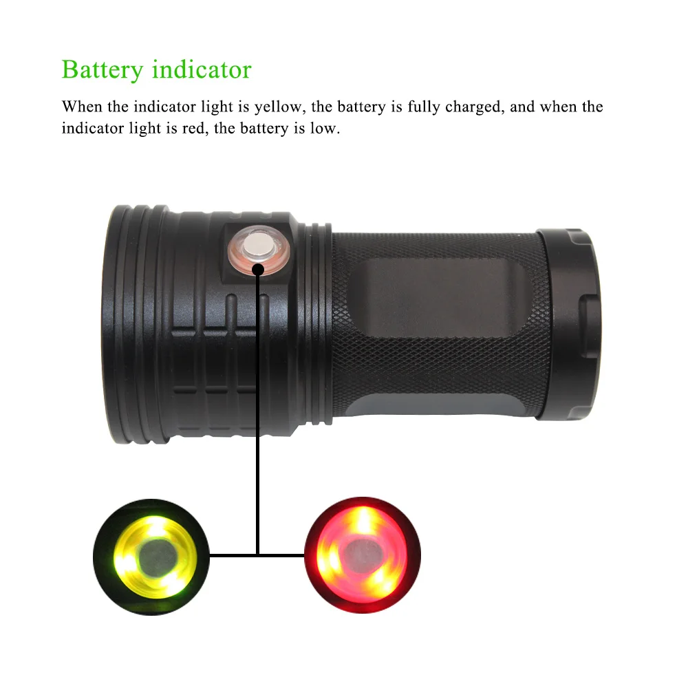 Online XHP90 LED El Feneri Torch USB şarj Edilebilir ışıldak Lanterna Su Geçirmez IPX5 Taşınabilir Torch Lambası 3*9090 Güçlü ışık Led