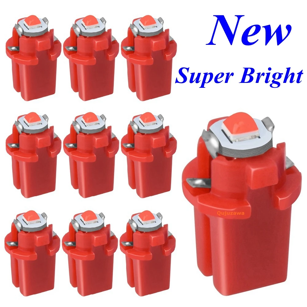 

10 шт в упаковке, новая T5 B8.3D B8.3 супер яркий светодиодный лампы автомобиля Панель манометр Speedo Dash лампа авто приборная панель индикаторы кластера